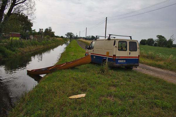 einsetzen in den Schleusengraben