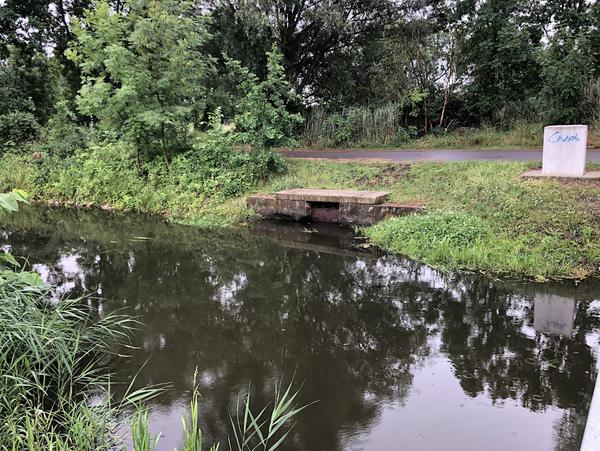 aussetzen vor dem Wehr