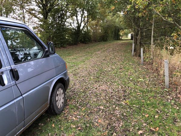 Parkplatz bei der Einsetzstelle Hellör