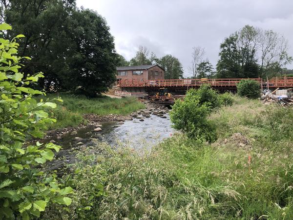 neue Brücke und neue Sohlgleite Herrenmühle neue Brücke und neue Sohlgleite Herrenmühle