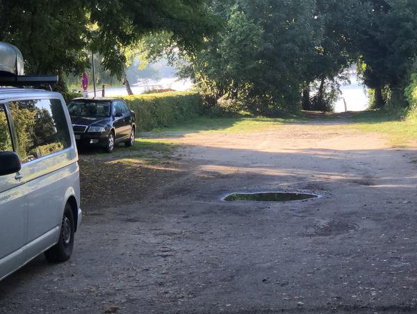 Kanueinsetzstelle an Fährweg Kanueinsetzstelle an Fährweg