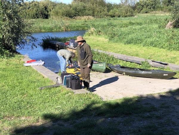 Einsetzen am Wasserwanderrastplatz Sanzkow Einsetzen am Wasserwanderrastplatz Sanzkow