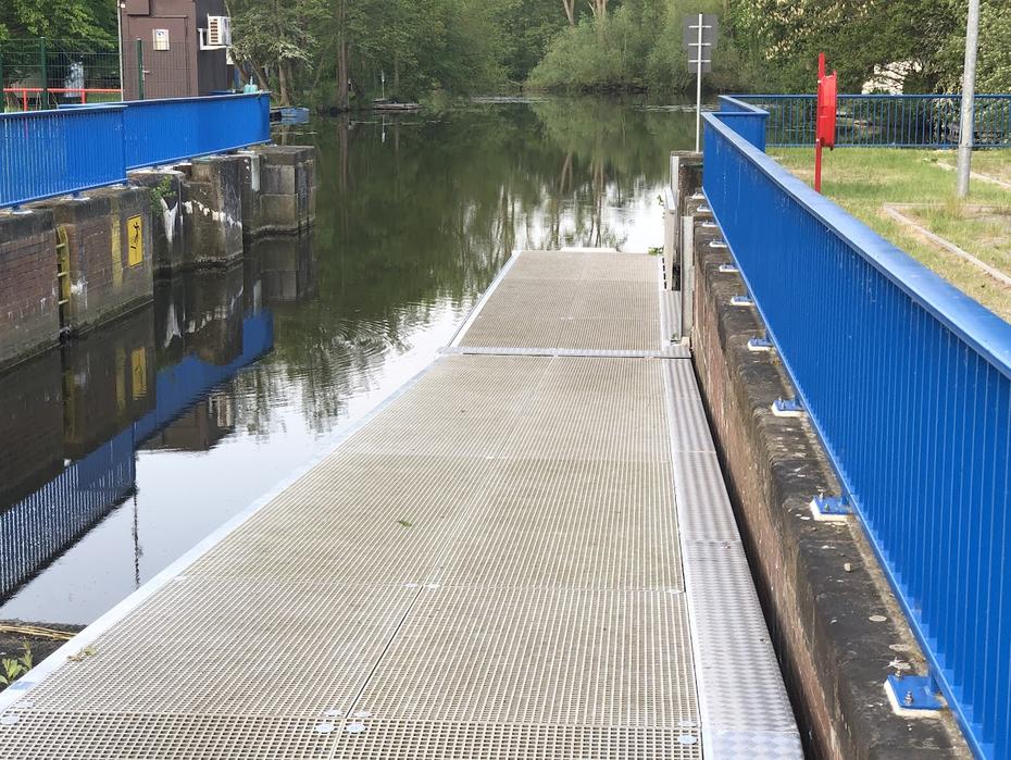 Rostock, Schleuse aufgeschüttet Rostock, Schleuse aufgeschüttet