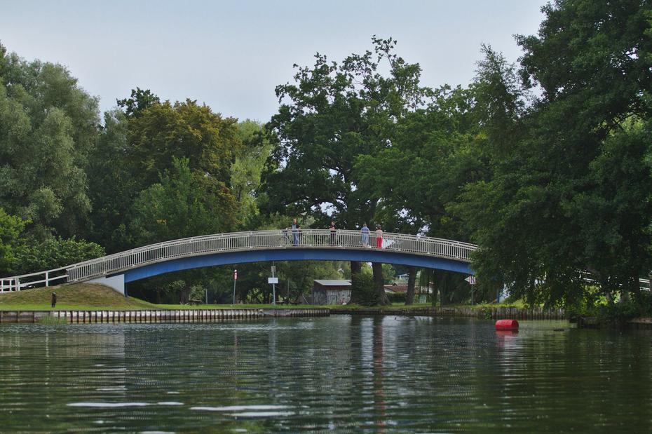 Das "Blaue Wunder", Brücke am Beginn der Tollense