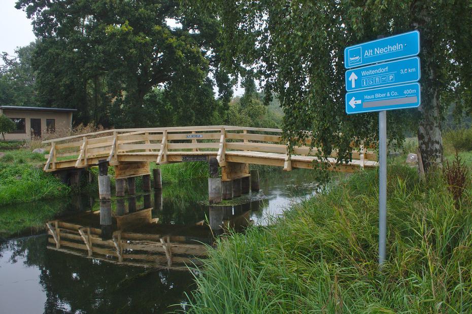 Warnow, 2-Männerbrücke Alt Necheln
