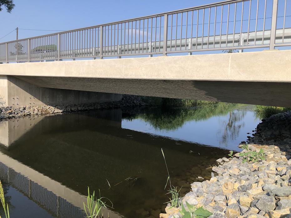 Letschiner Hauptgraben, Brücke 2022 erneuert