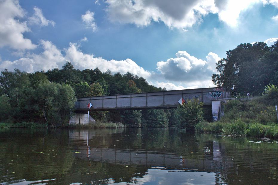 Havel, Eisenbahnbrücke bei Zehdenick