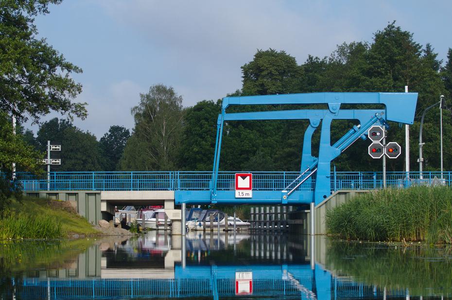 Finowkanal, Klappbrücke in Liebenwalde