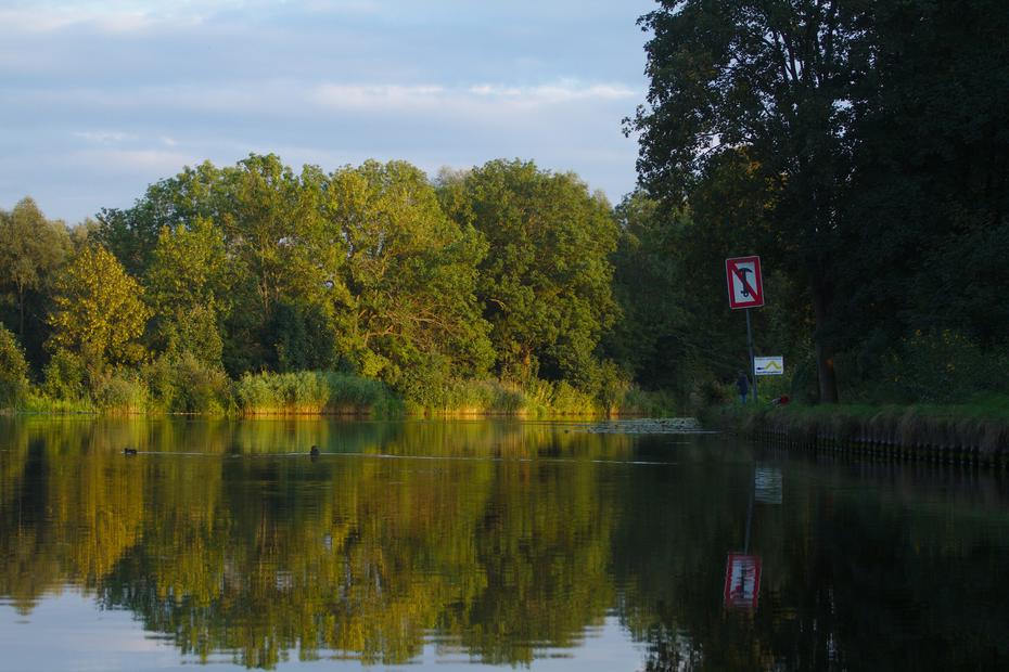 Vosskanal in Liebenwalde, Abzweigung des Finowkanals