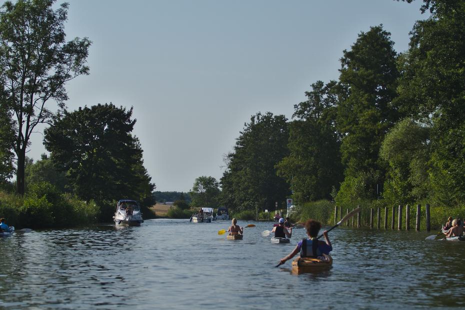 Havel - Kanal bei der Schleuse Wesenberg