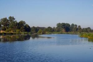 Peene, Baggersee bei Kagenow