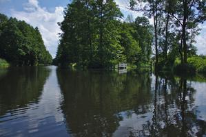 Finowkanal, Einfahrt zur Marina Eisvogel