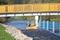 Treenebrücke und Sohlgleite in Treia beim Pastorat
