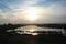 Treene bei Wohlde, Abendstimmung