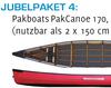 PakBoats PakCanoe 170 Jubelpaket - rot